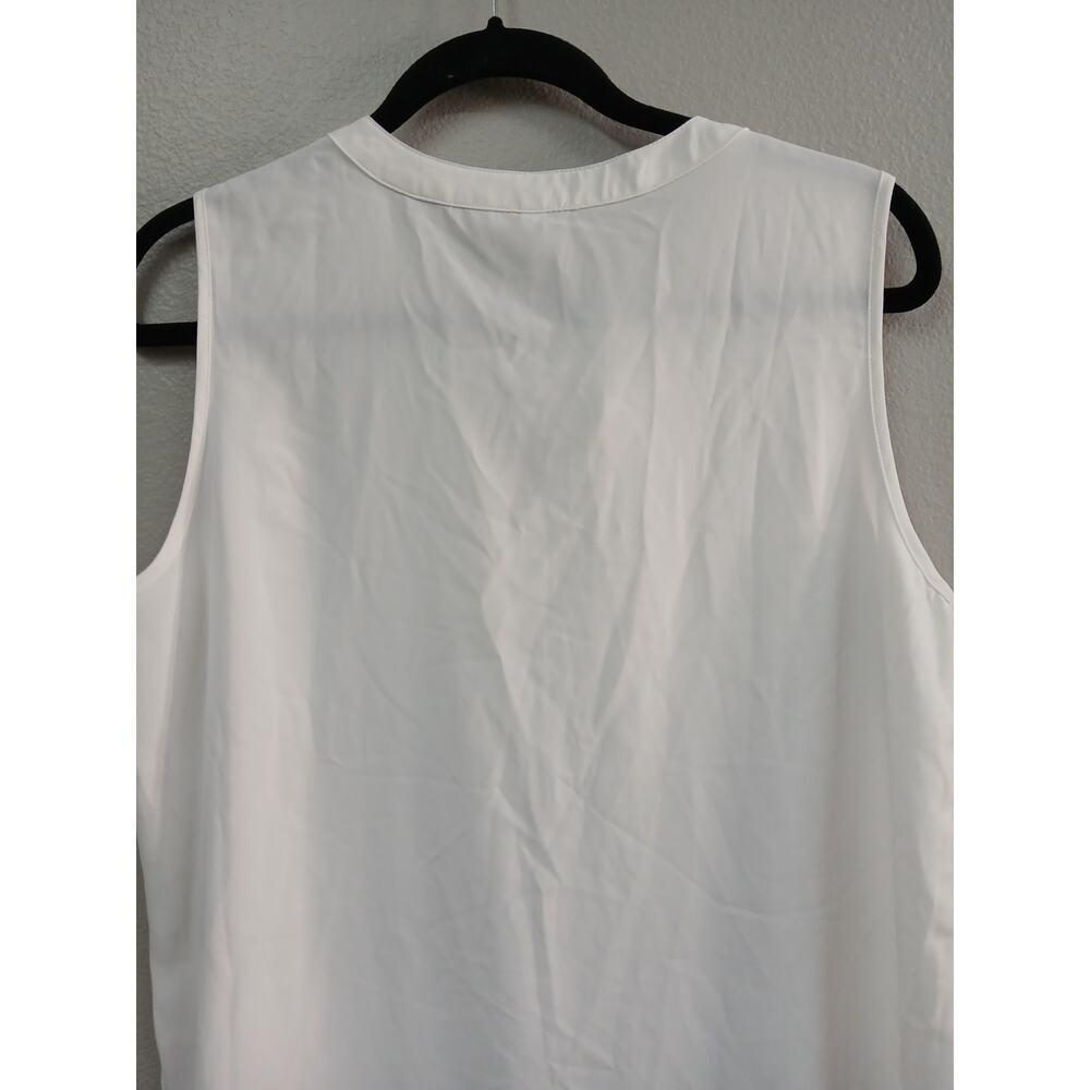 Bettsays sleeveless white blouse womens large - Picture 6 of 8
